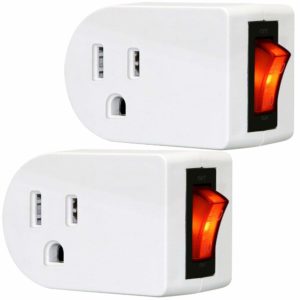 ANKO Grounded Outlet Adapter, ETL Listed (2 Pack)