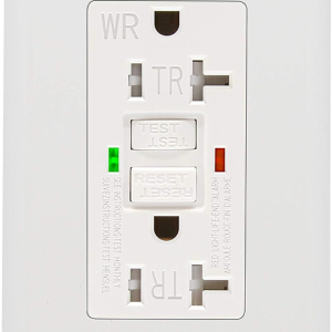 ANKO GFCI Outlet 20 Amp, UL Listed, LED Indicator, Tamper-Resistant, Weather Resistant Receptacle Indoor or Outdoor Use with Decor Wall Plates and Screws